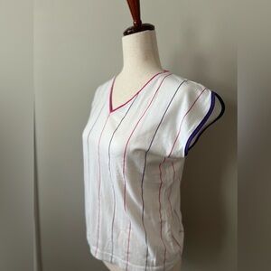Soft vintage shirt in color block - baseball style
